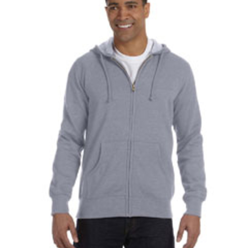 Unisex Heathered Full-Zip Hooded Sweatshirt Thumbnail