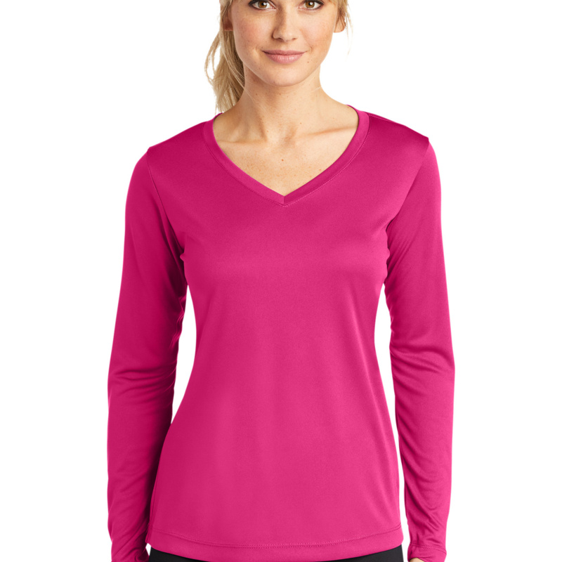 Women's Long Sleeve PosiCharge ® Competitor V Neck Tee Thumbnail