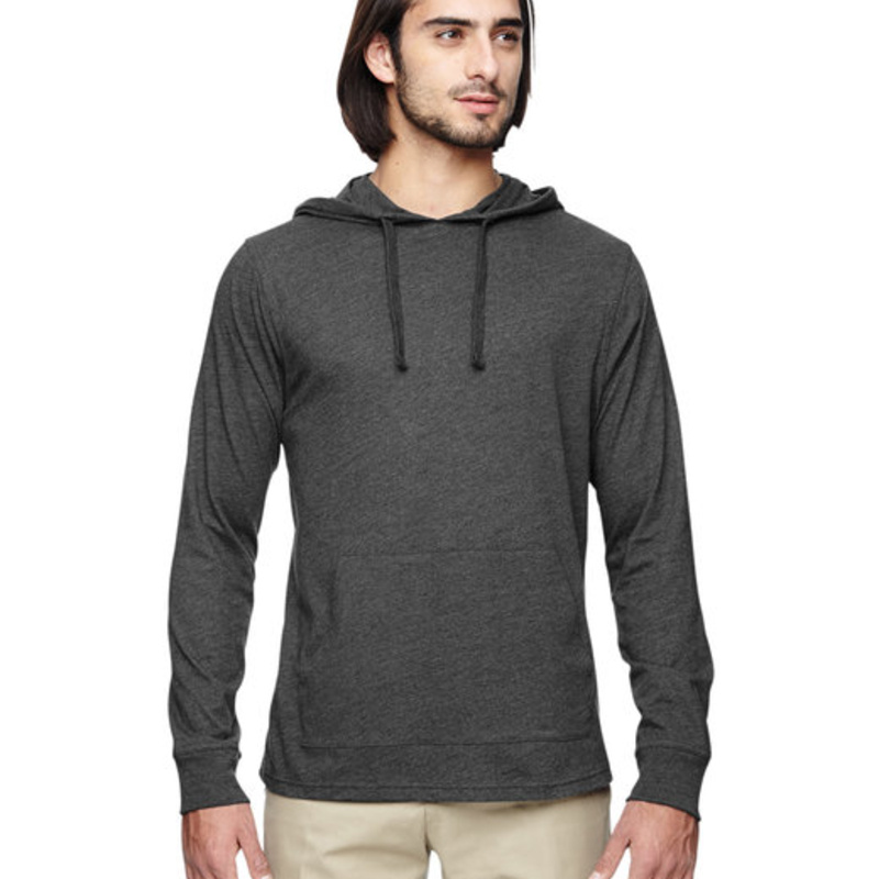 Unisex Eco Blend Long-Sleeve Pullover Hooded T-Shirt Thumbnail