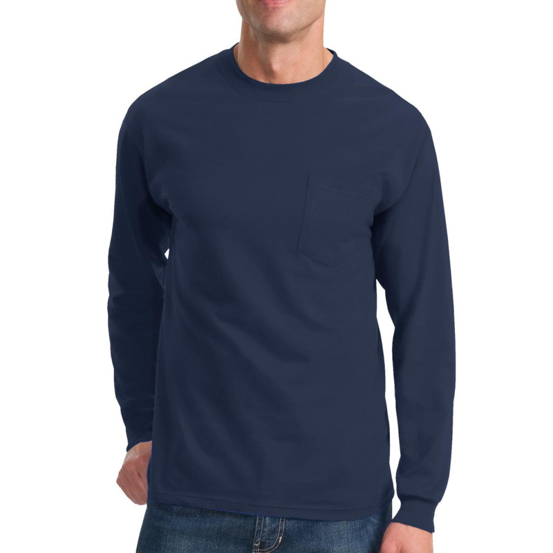 Long Sleeve Essential T Shirt with Pocket Thumbnail